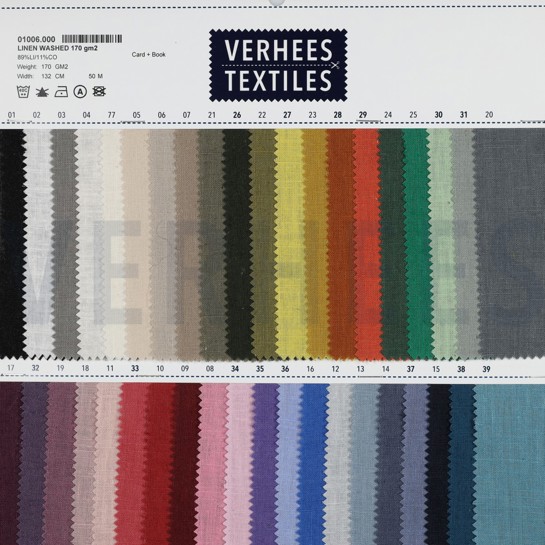 LINEN WASHED 170 gm2 FOREST GREEN #7