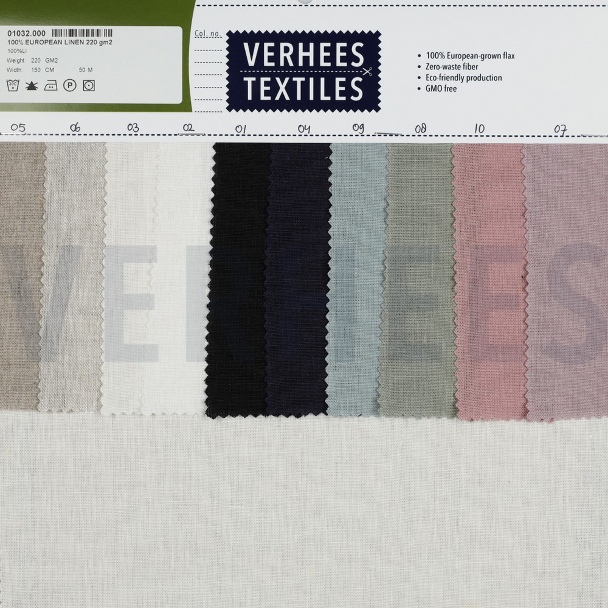 EUROPEAN FLAX LINEN 220 GM2 MISTY BLUE (high resolution) #5