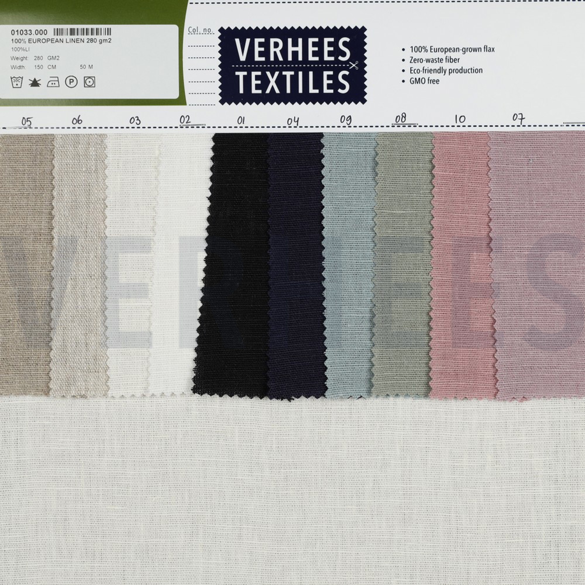 EUROPEAN FLAX LINEN 280 GM2 OFF-WHITE (high resolution) #5