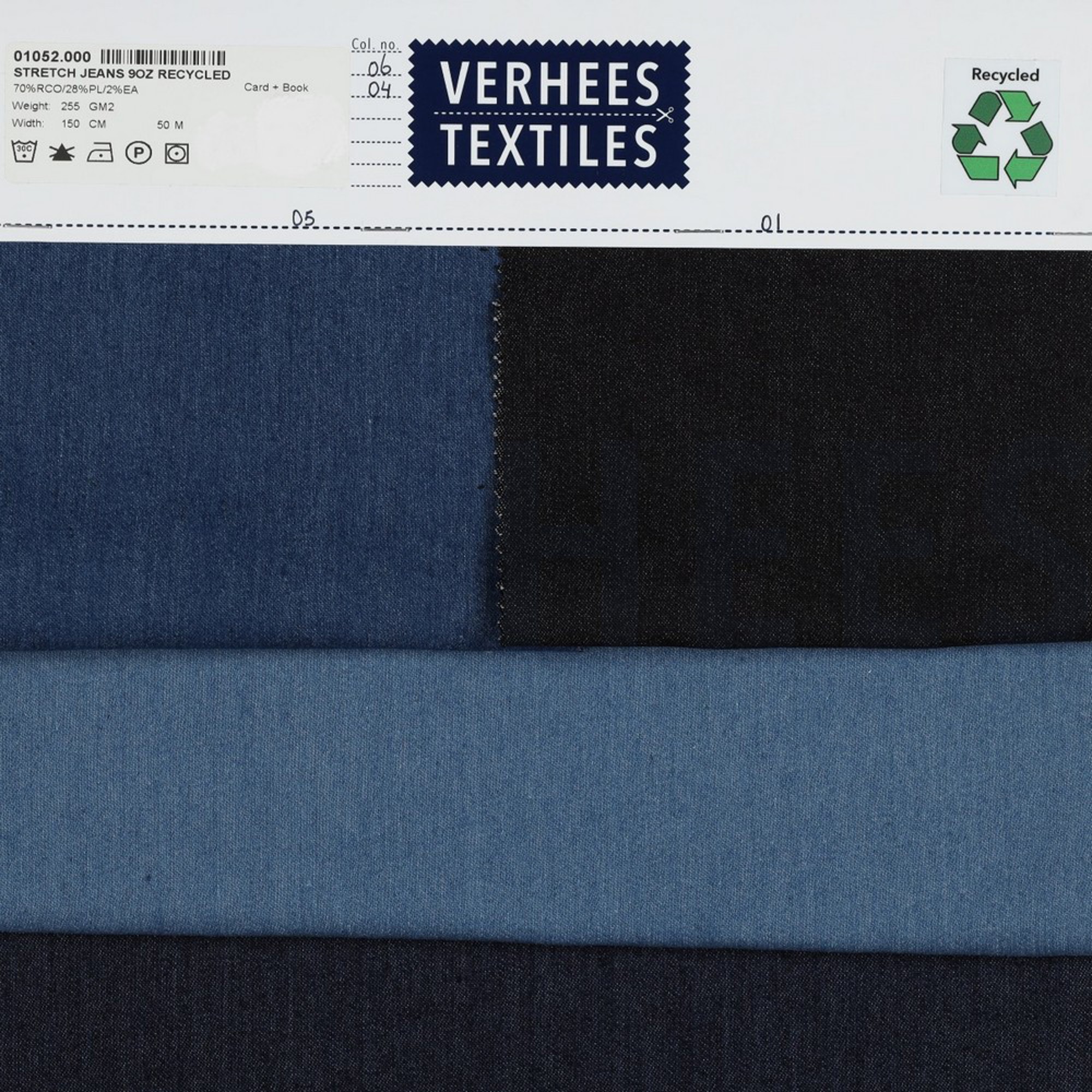 DENIM STRETCH 9 OZ RECYCLED BLACK (high resolution) #5
