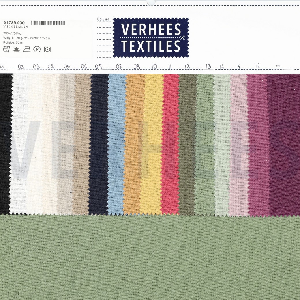 LINEN VISCOSE DARK PINK #5