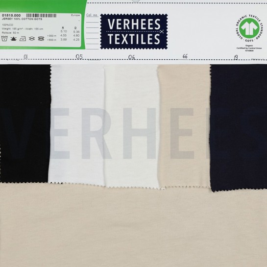 JERSEY 100% COTTON GOTS WHITE #7