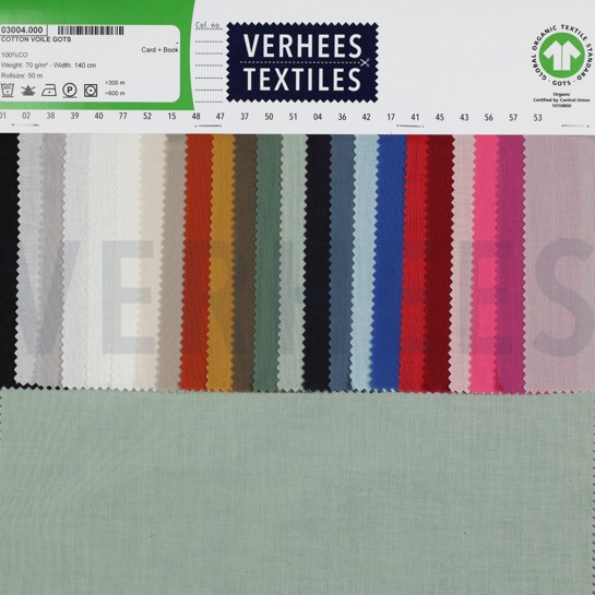 COTTON VOILE GOTS GREY #7