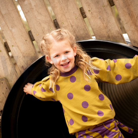 FRENCH TERRY BIG DOTS FUCHSIA #7