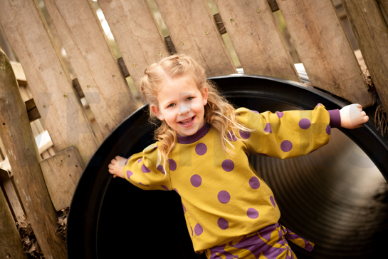 FRENCH TERRY BIG DOTS FUCHSIA #7