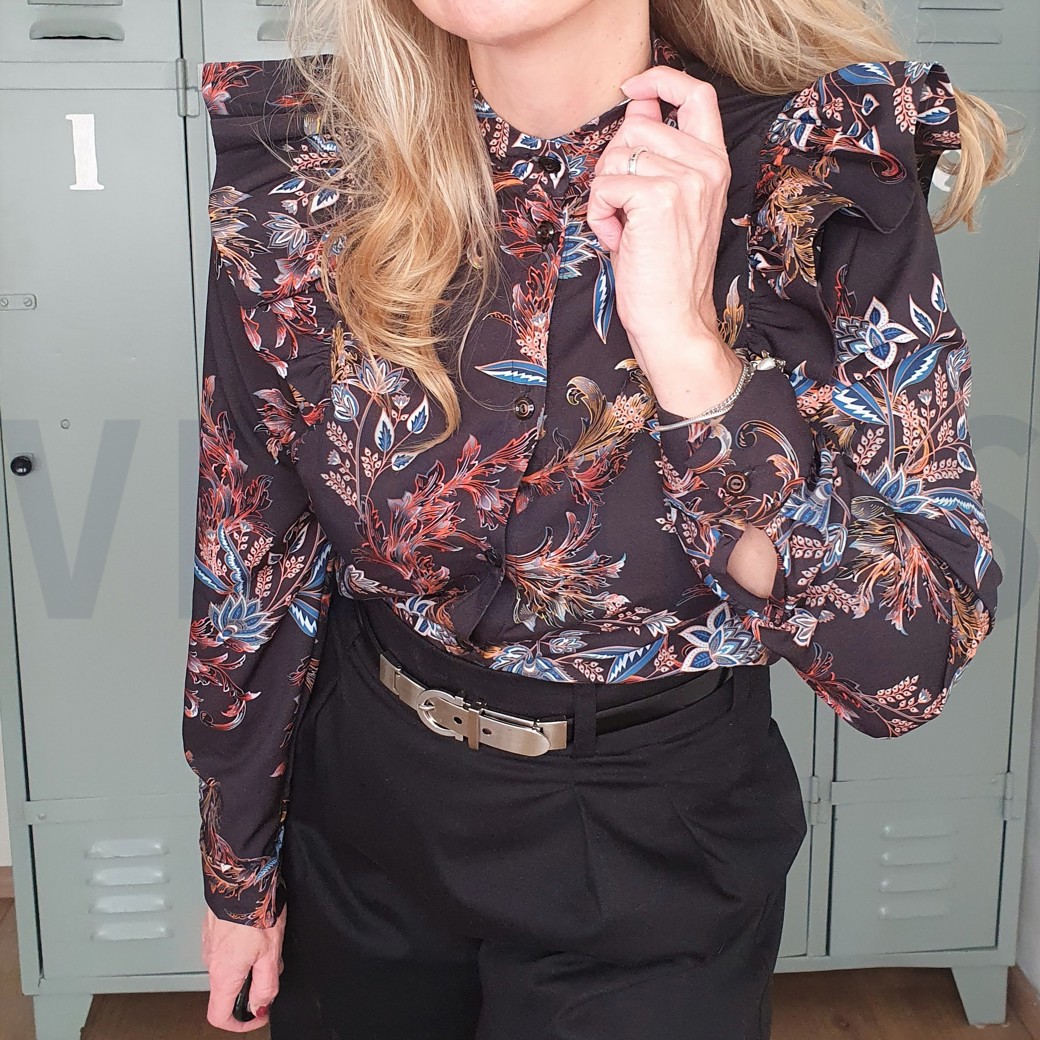 MAGNOLIA STRETCH DIGITAL BLACK #5