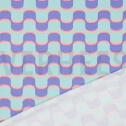 FRENCH TERRY ABSTRACT FLOWERS BLUE (thumbnail) #5