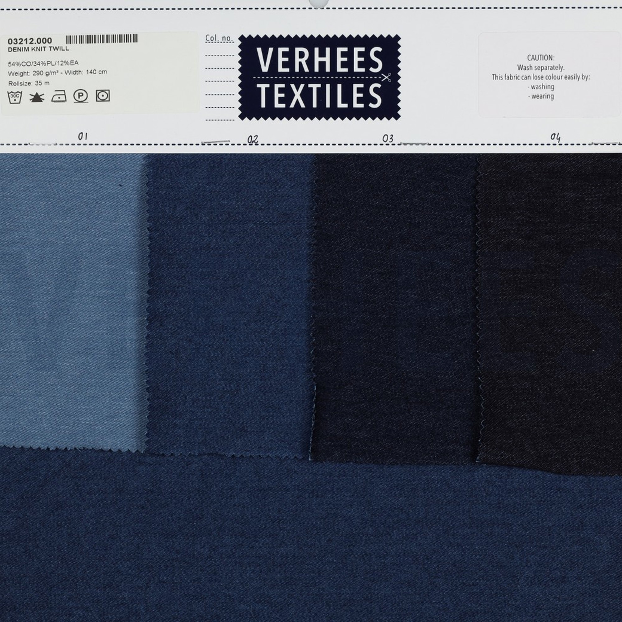 DENIM KNIT TWILL DARK BLUE (high resolution) #5