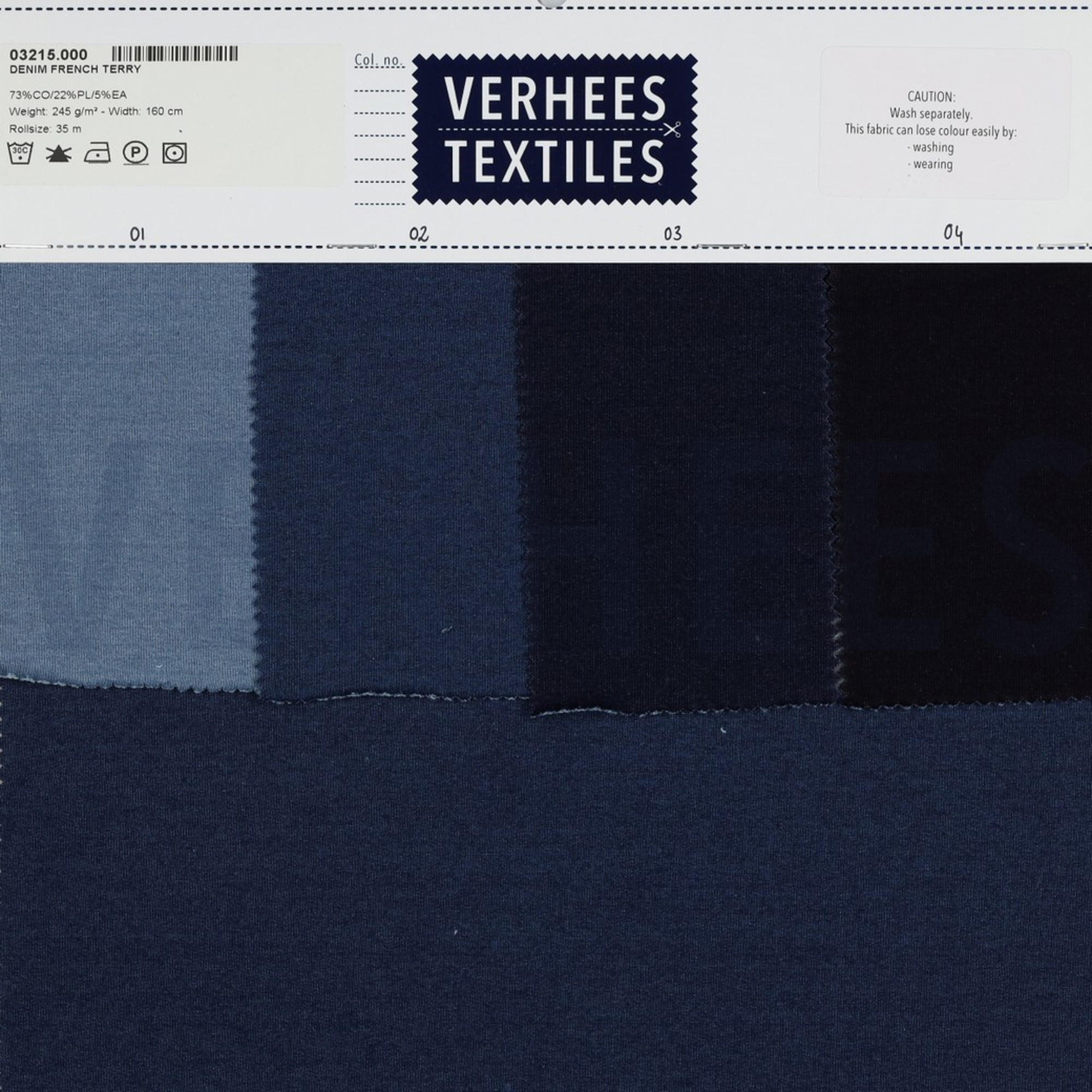 DENIM FRENCH TERRY BLEACHED (high resolution) #5