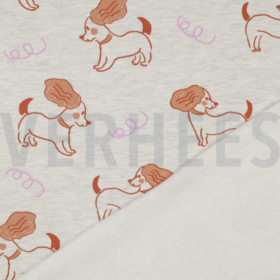 SWEAT MELANGE HUNDE ECRU MELIERT #7