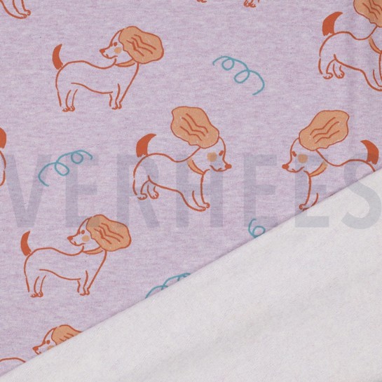 SWEAT MELANGE HUNDE LILA MELIERT #7