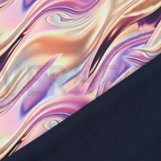 SOFTSHELL DIGITAAL VLOEIBAAR METAAL ROZE / ORANJE #7