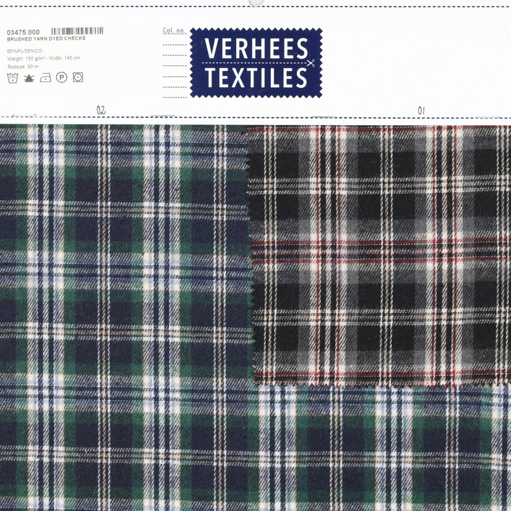 BRUSHED YARN DYED CHECKS NAVY (high resolution) #5