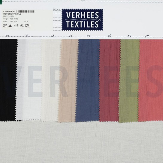 VISKOSE CRINKLE SCHWARZ #7