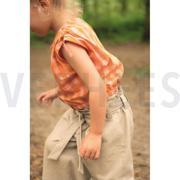 COTTON YARN DYED CHECKS LILAC / LIGHT ORANGE (thumbnail) #5