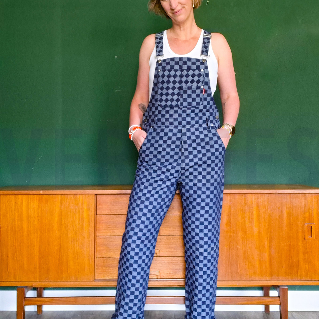 DENIM JACQUARD CHECKS JEANS #5