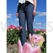 DENIM JACQUARD CHECKS JEANS (thumbnail) #5