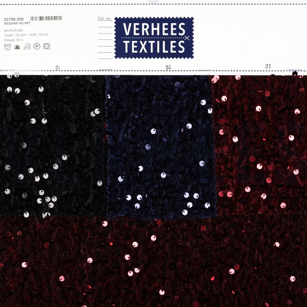 SEQUINS VELVET NAVY #5