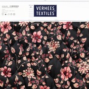 STEPPED VELVET DIGITAL FLOWERS BLACK (thumbnail) #5