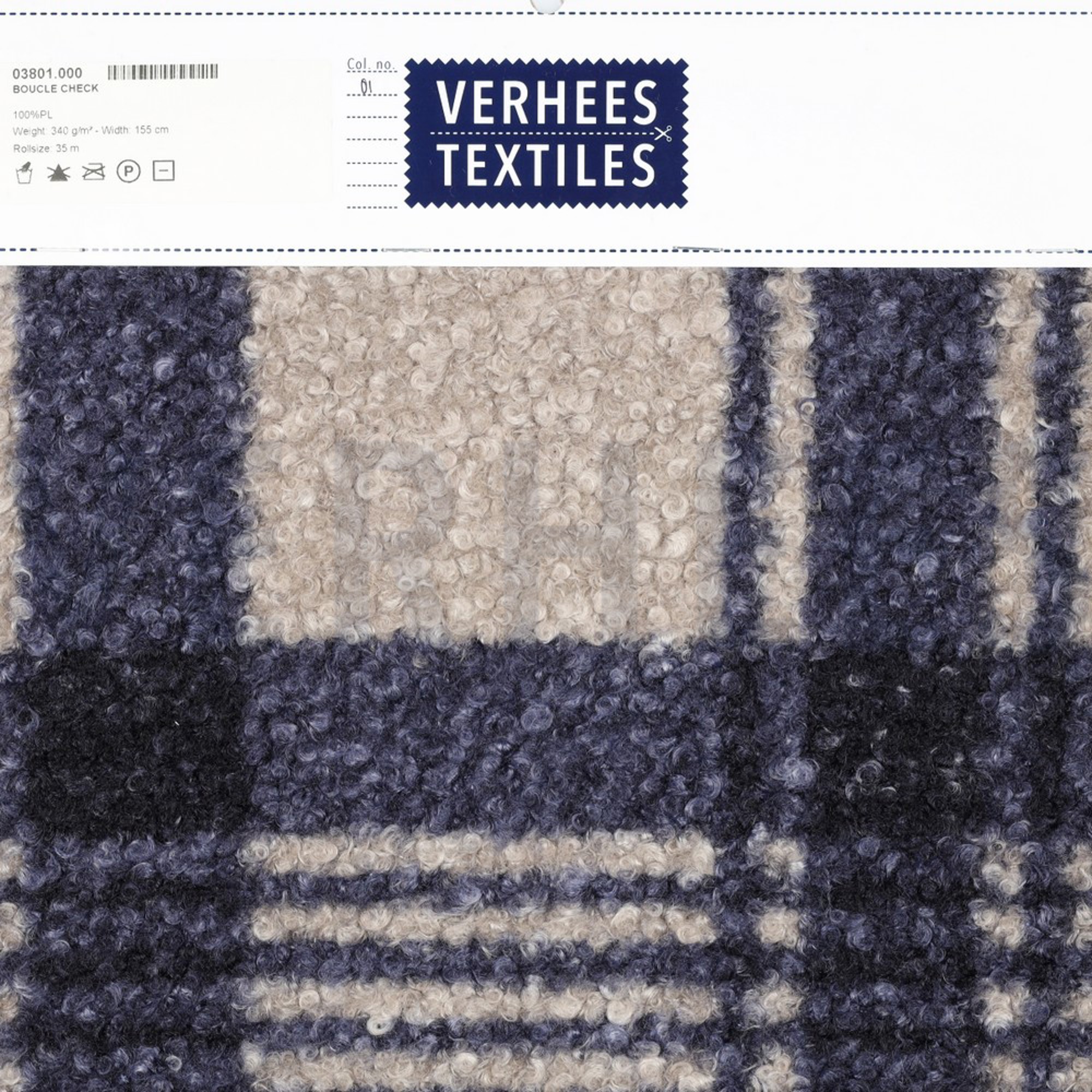 BOUCLE CHECK NAVY (high resolution) #5