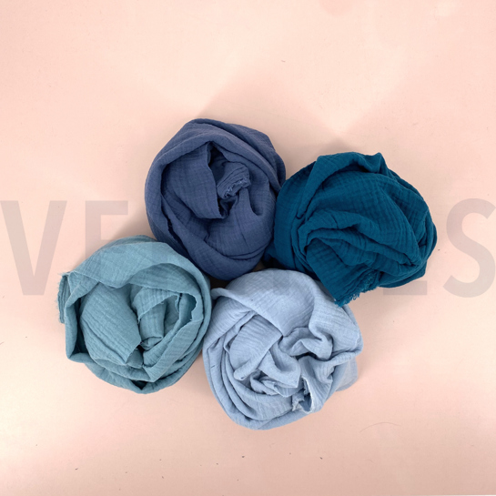 DOUBLE GAUZE GOTS DARK GREEN #7