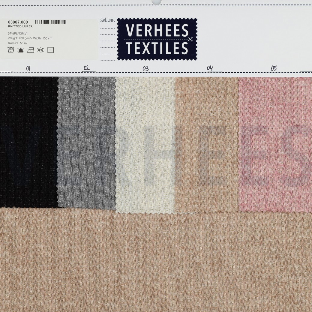 KNITTED LUREX ROSE GOLD LUREX #5