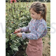 FINE POPLIN GOTS FLOWERS NAVY (thumbnail) #5