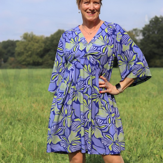 LENZING™ ECOVERO™ BLOEMEN LAVENDEL #7