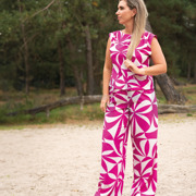 MAGNOLIA STRETCH GEOMETRIC FUCHSIA (thumbnail) #5