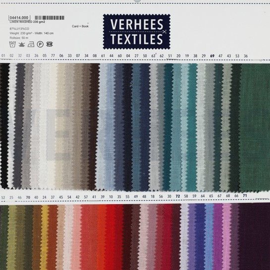 LINEN WASHED 230 gm2 BLACK #7