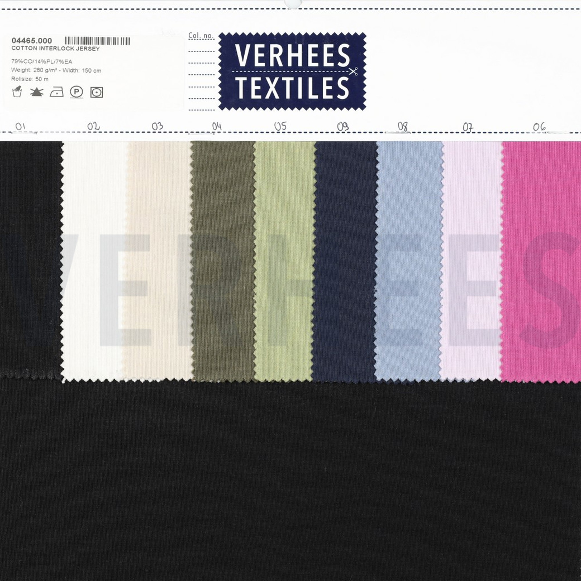 COTTON INTERLOCK JERSEY BLACK (high resolution) #5