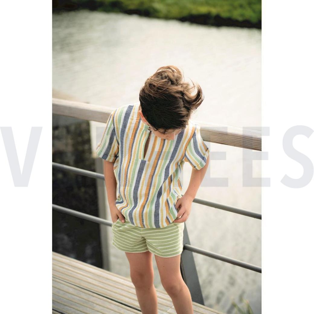 TOWELLING YARN DYED STRIPES HONEY / OFF WHITE #5