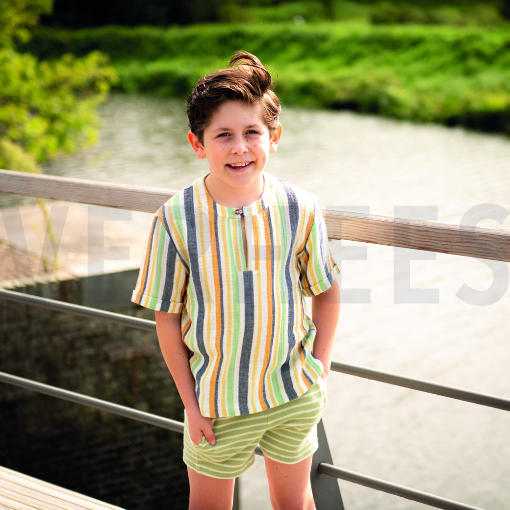 DOUBLE GAUZE YARN DYED STRIPES MULTICOLOUR #5