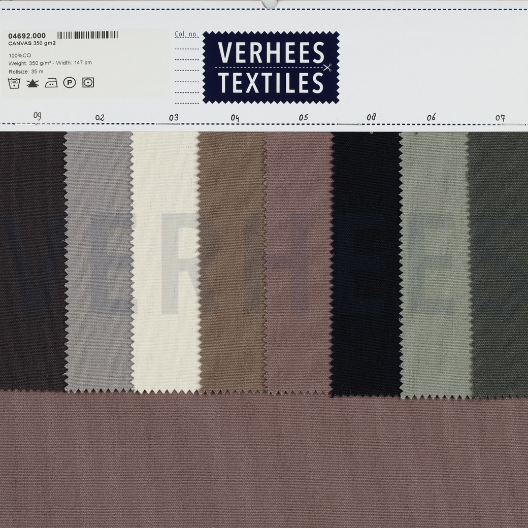 CANVAS 350 gm2 DARK GREY #5