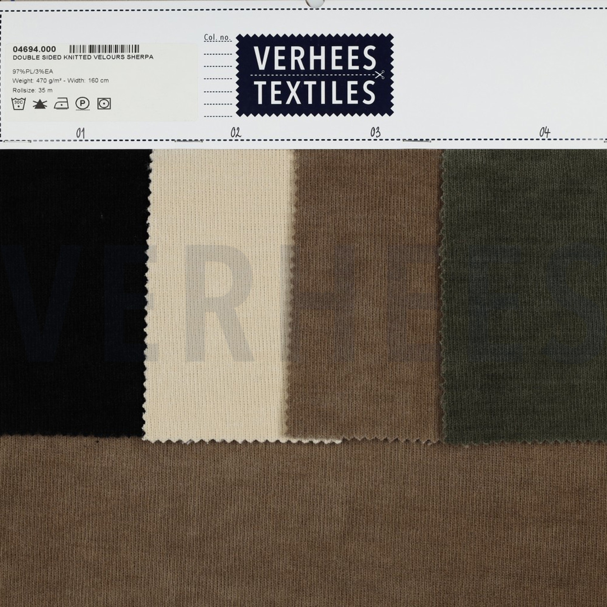 DOUBLE SIDED KNITTED VELOURS SHERPA TAUPE (high resolution) #5