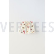 COTTON VOILE EMBROIDERY FLOWERS SAND (thumbnail) #5