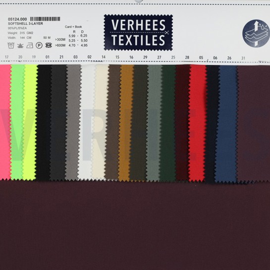 SOFTSHELL 3-LAYER ROUGE #7