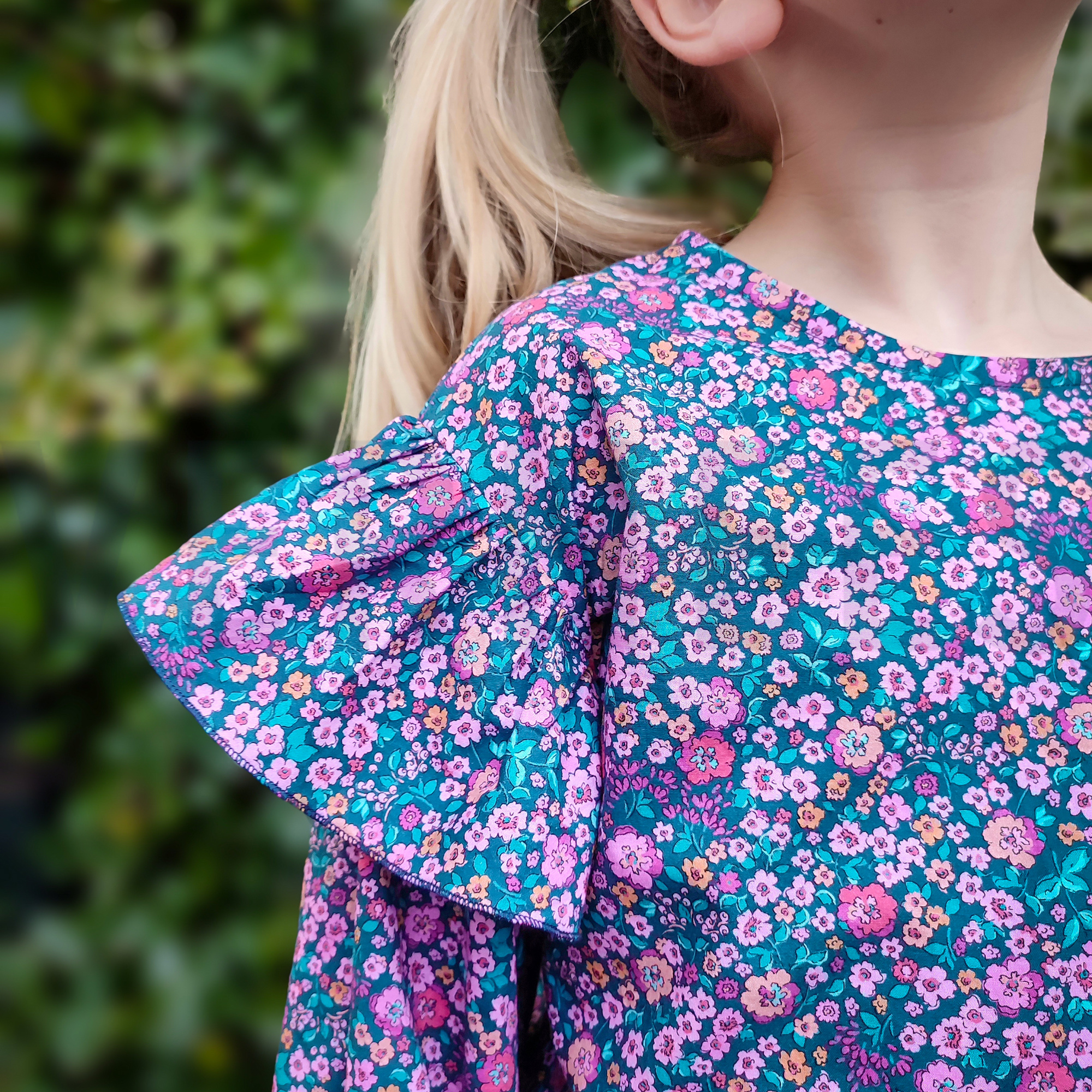 FINE POPLIN DIGITAL FLOWERS DARK PETROL (high resolution) #5