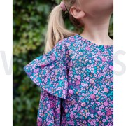 FINE POPLIN DIGITAL FLOWERS DARK PETROL (thumbnail) #5