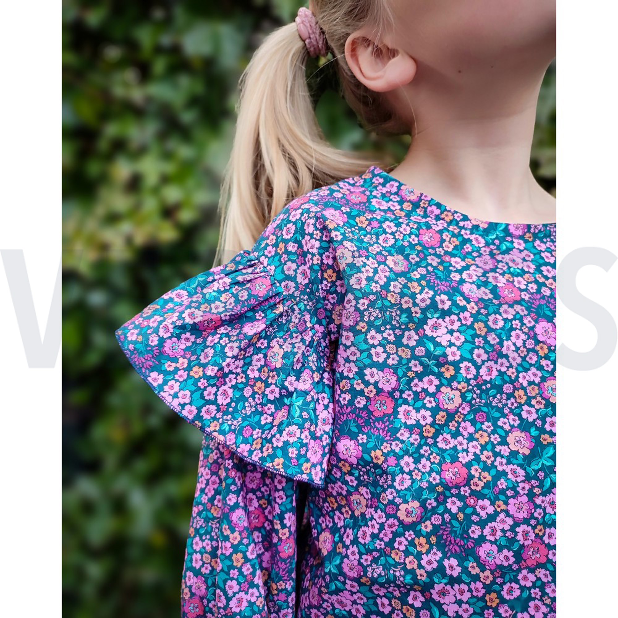 FINE POPLIN DIGITAL FLOWERS DARK PETROL (high resolution) #5