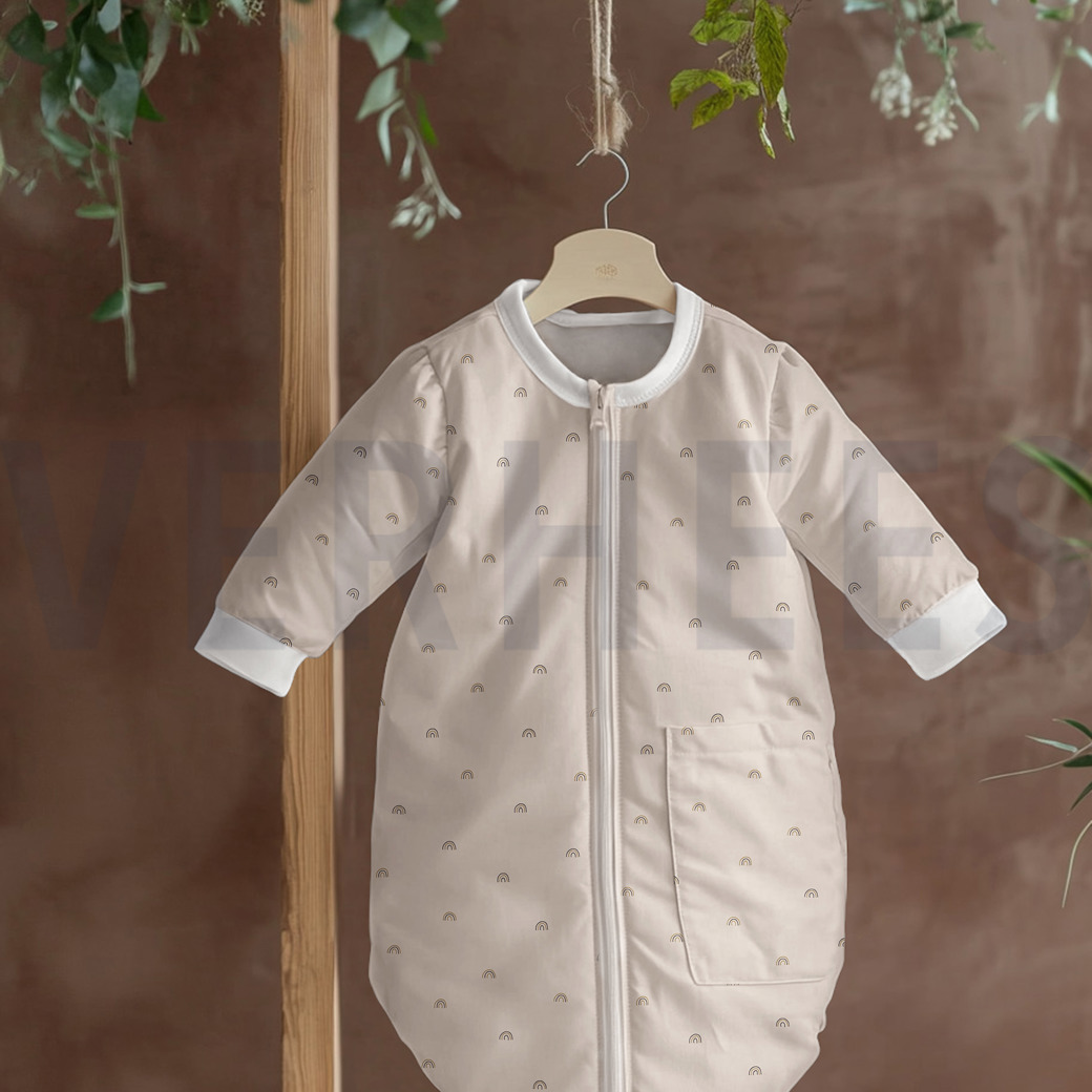 POPLIN GOTS NATURAL RAINBOWS NATURAL #5