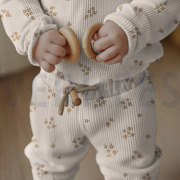 RIB JERSEY GOTS NATURAL FLOWERS NATURAL (thumbnail) #5