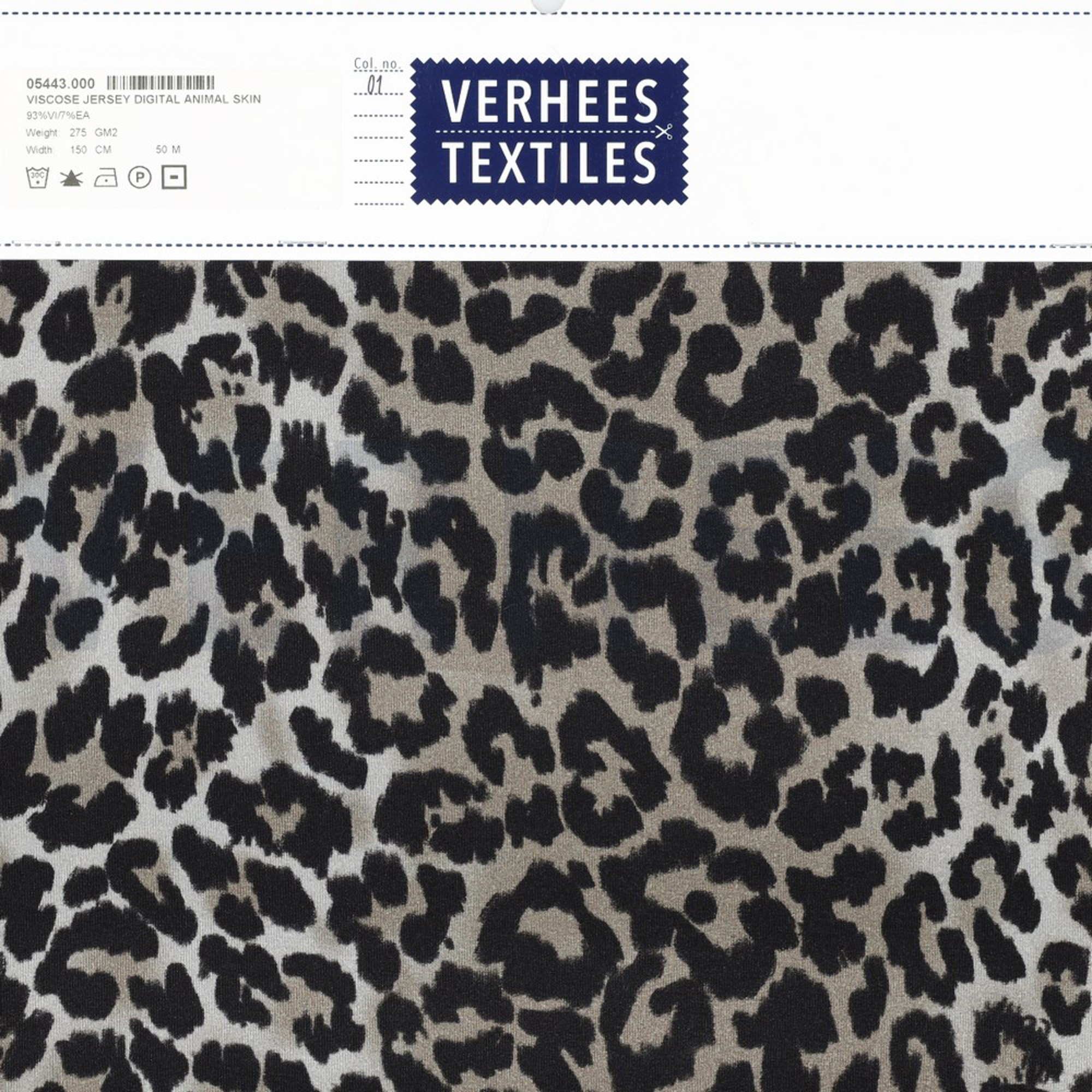 VISCOSE JERSEY DIGITAL ANIMAL SKIN BLACK (high resolution) #5