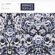 COTTON SATIN DIGITAL FLOWERS BLACK (thumbnail) #5