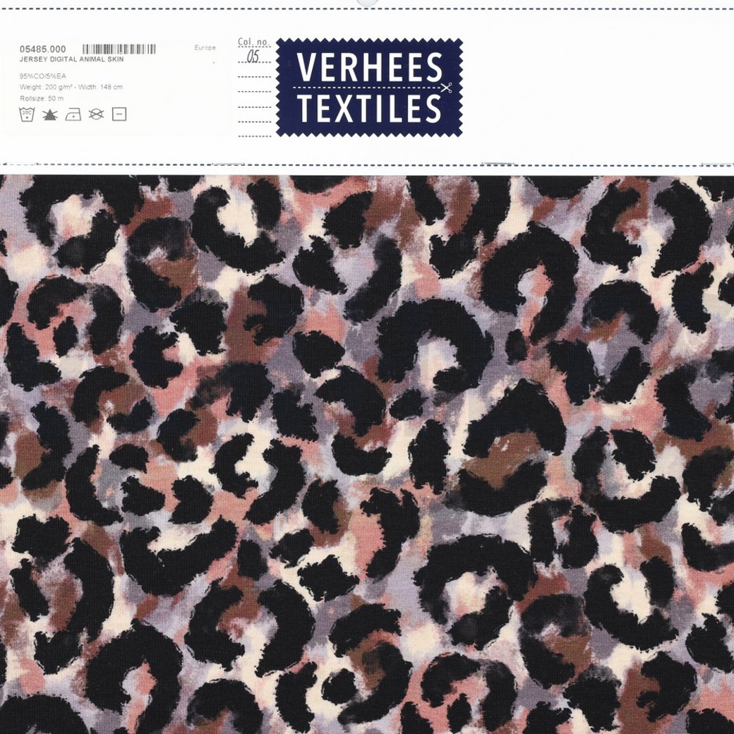 JERSEY DIGITAL ANIMAL SKIN LAVENDER #5