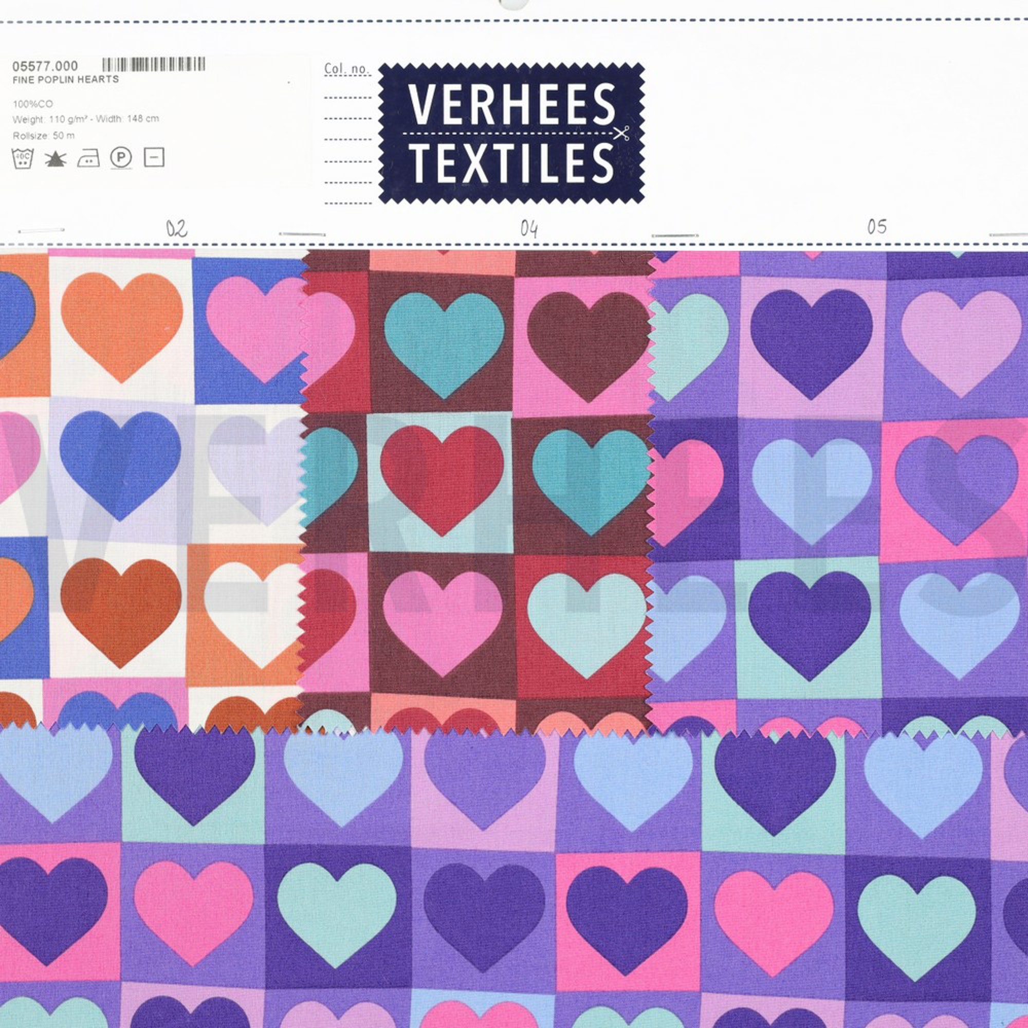 FINE POPLIN HEARTS BORDEAUX (high resolution) #5