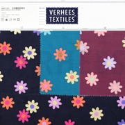 BABYCORD FOIL FLOWERS PETROL (thumbnail) #5