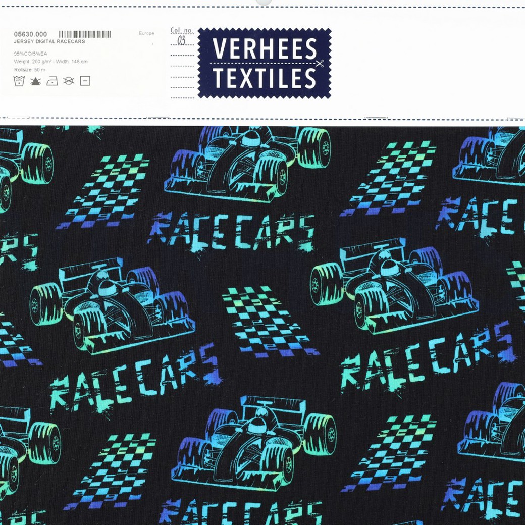 JERSEY DIGITAL RACECARS BLUE #5