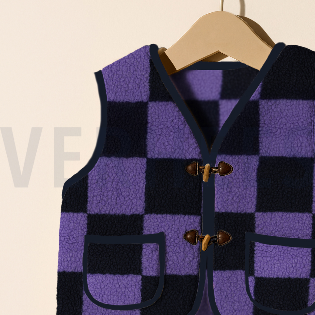 TEDDY JACQUARD CHECKS NAVY #5