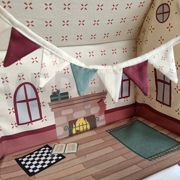 FINE POPLIN GINGERBREAD DOLLHOUSE PANEL MULTICOLOUR (thumbnail) #5